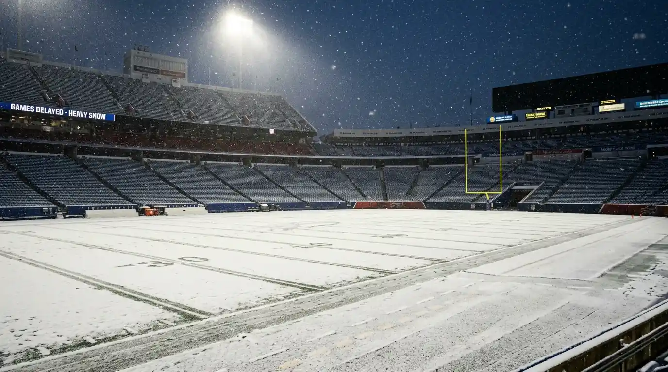 Historical NFL snow game outcomes and over under betting data